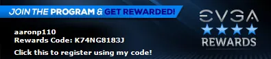 My EVGA Rewards Code